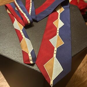 Vintage art deco diamonds John Henry silk tie USA